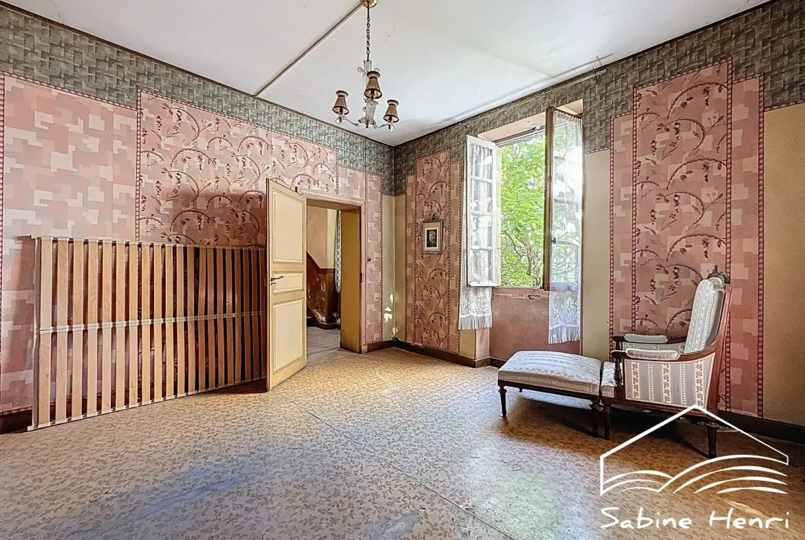 Maison ancienne à rénover avec grand jardin au centre-ville de Carmaux 