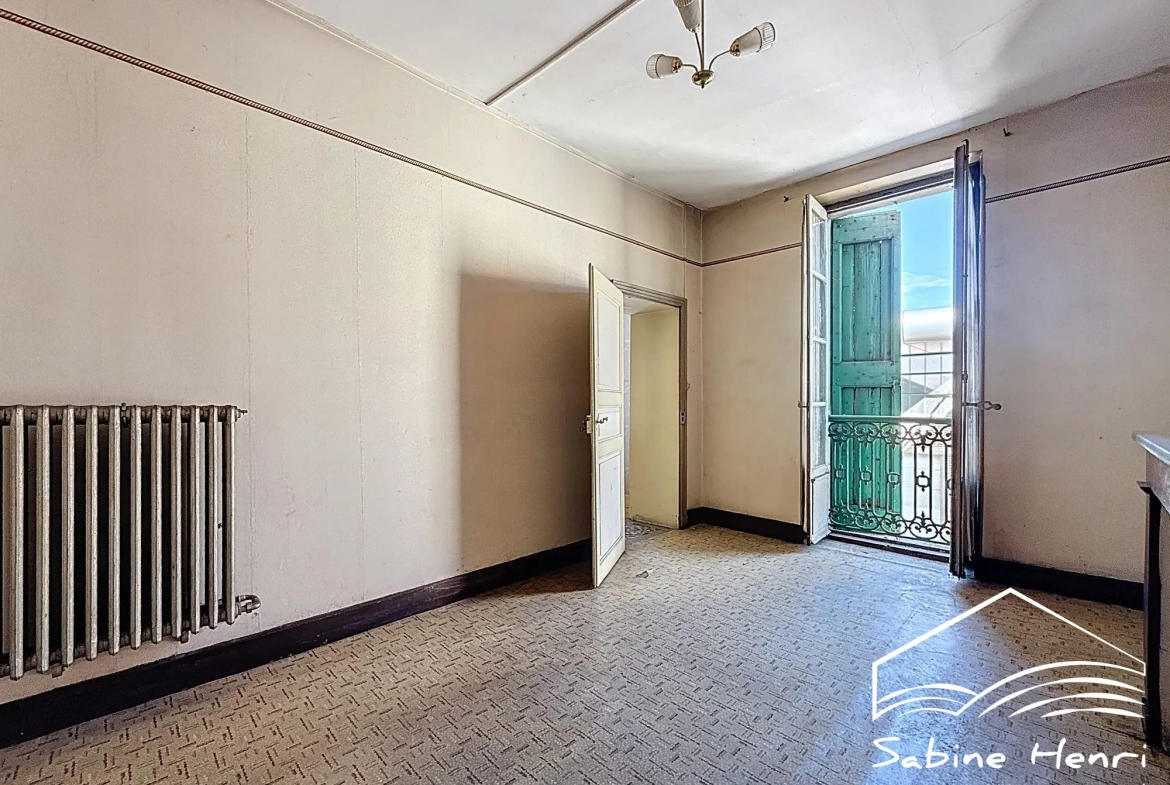 Maison ancienne à rénover avec grand jardin au centre-ville de Carmaux 