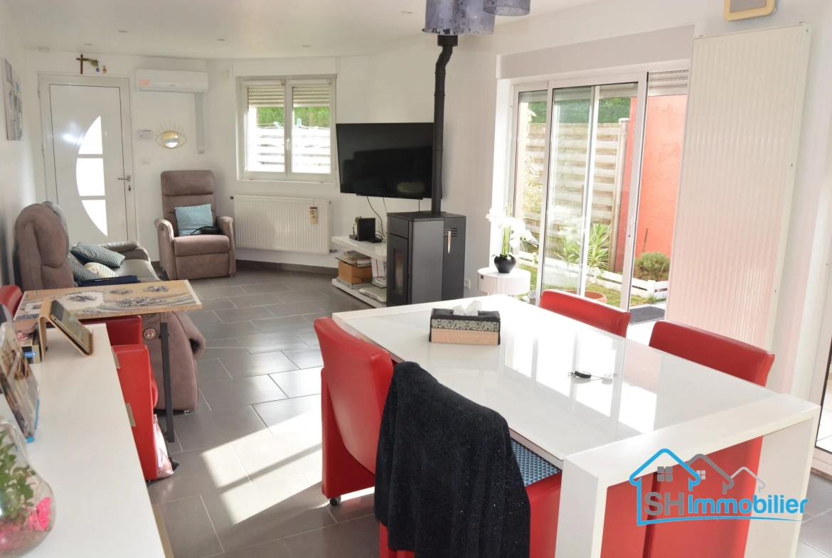 Maison de plain-pied avec jardin et parking à Wattrelos - 75 m² 