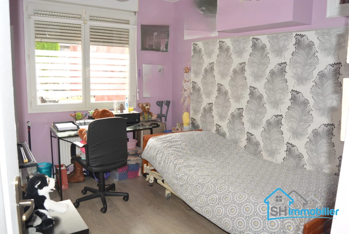 Maison de plain-pied avec jardin et parking à Wattrelos - 75 m² 