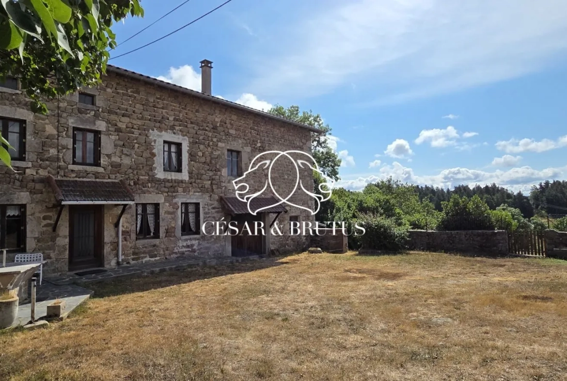 Ferme avec dépendances à Chomelix (43), 117 m² sur 7385 m² de terrain 