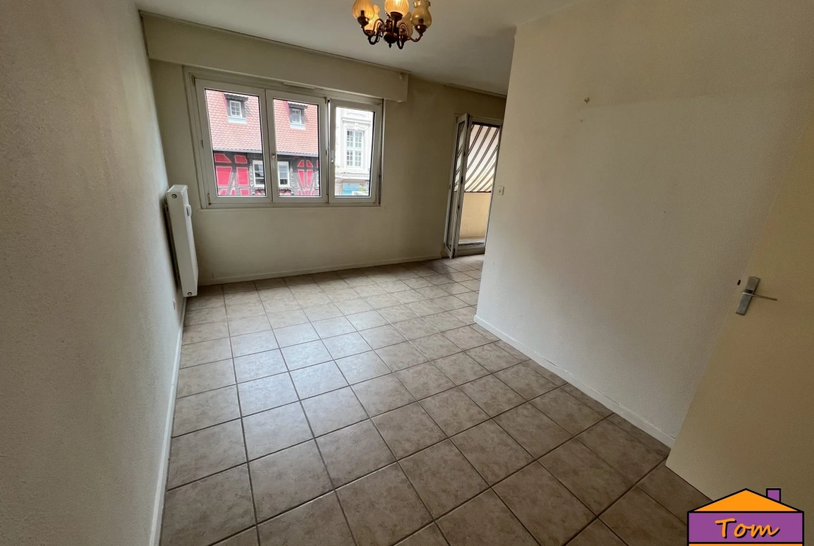 Appartement 3 pièces lumineux de 76 m² à Colmar, centre-ville, garage possible 