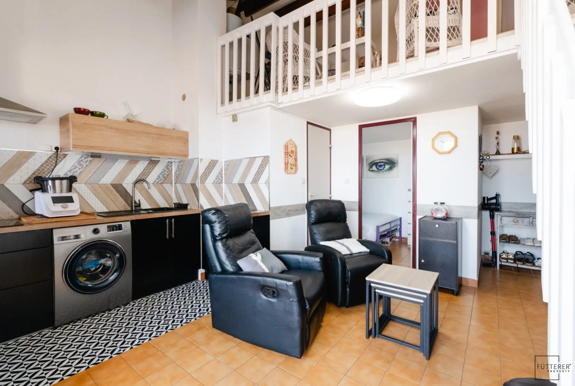 Appartement 3 pièces avec vue mer, piscine et parking à Narbonne plage 