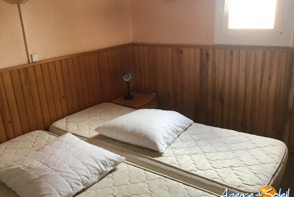 Appartement T2 avec terrasse à deux pas des plages du Barcarès 