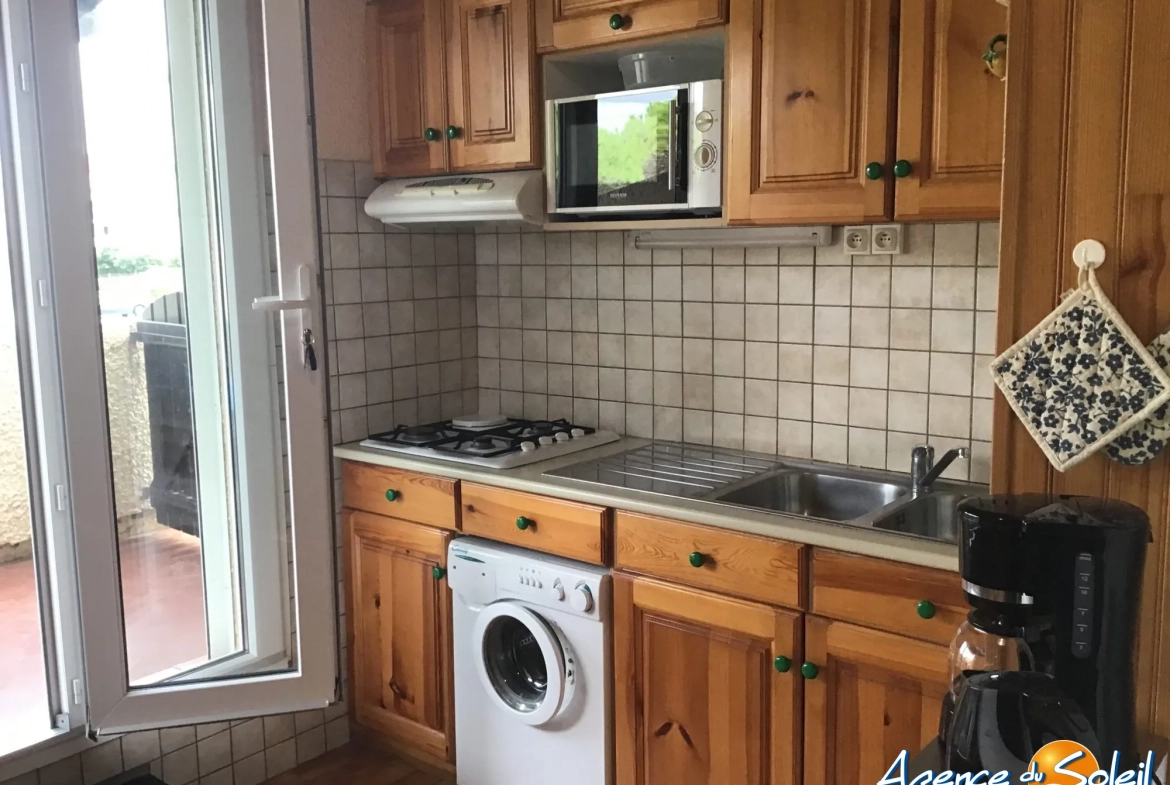 Appartement T2 avec terrasse à deux pas des plages du Barcarès 