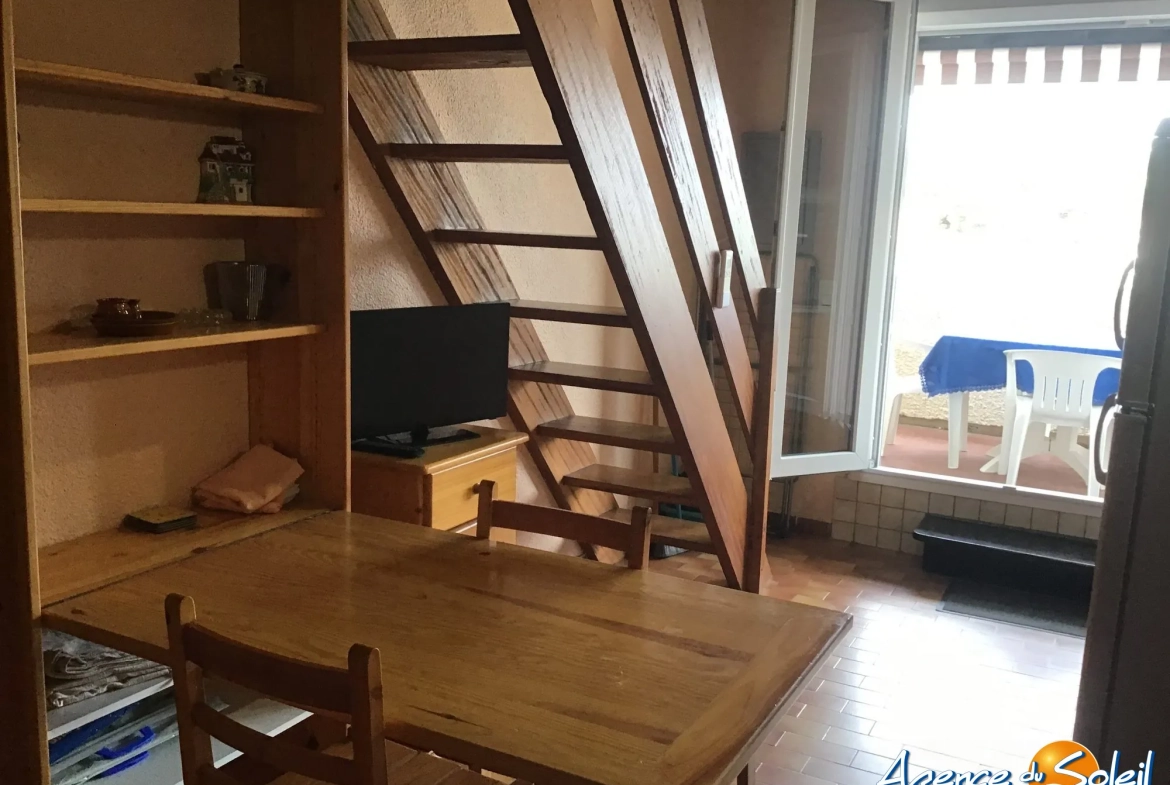 Appartement T2 avec terrasse à deux pas des plages du Barcarès 