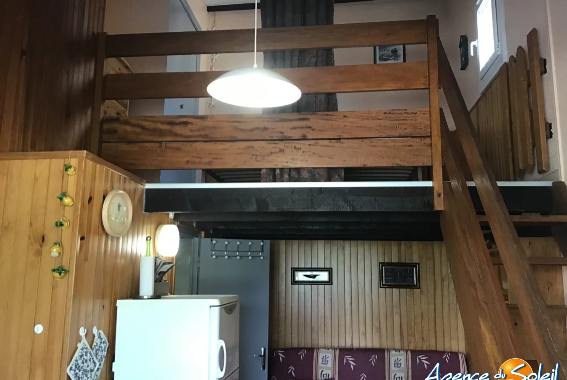 Appartement T2 avec terrasse à deux pas des plages du Barcarès 