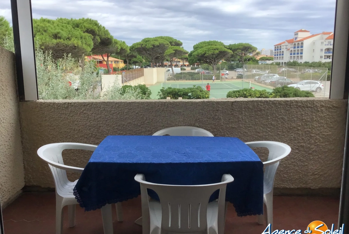 Appartement T2 avec terrasse à deux pas des plages du Barcarès 