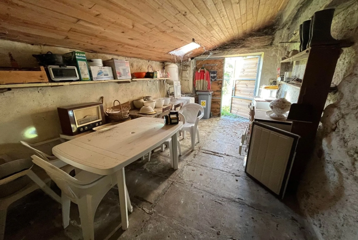 Atelier Maison à rénover avec grand terrain et potentiel d'agrandissement à Ydes 