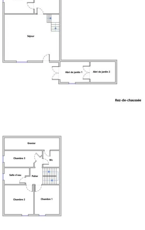 Plans Maison à rénover avec grand terrain et potentiel d'agrandissement à Ydes 