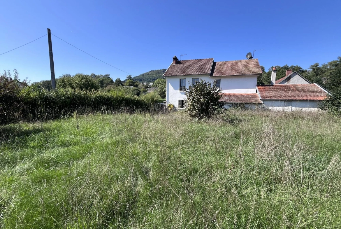 Jardin Maison à rénover avec grand terrain et potentiel d'agrandissement à Ydes 