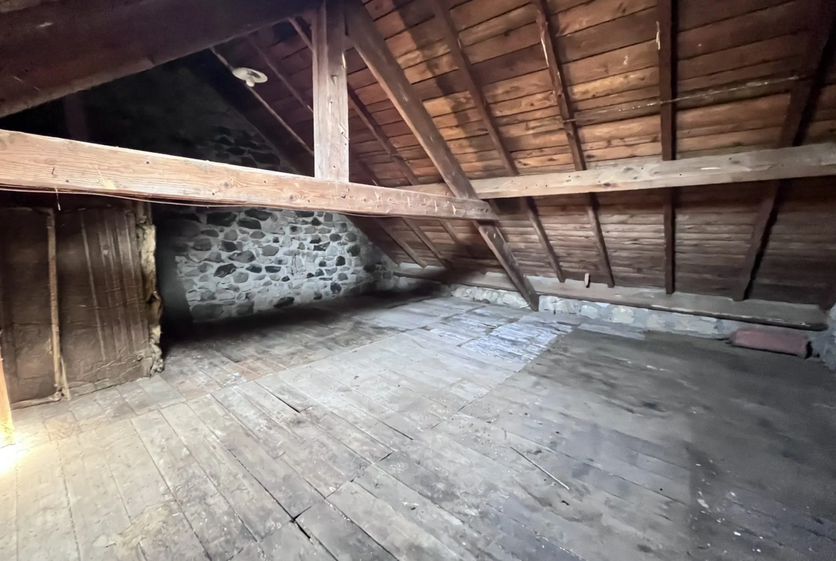 Combles aménageables Maison à rénover avec grand terrain et potentiel d'agrandissement à Ydes 