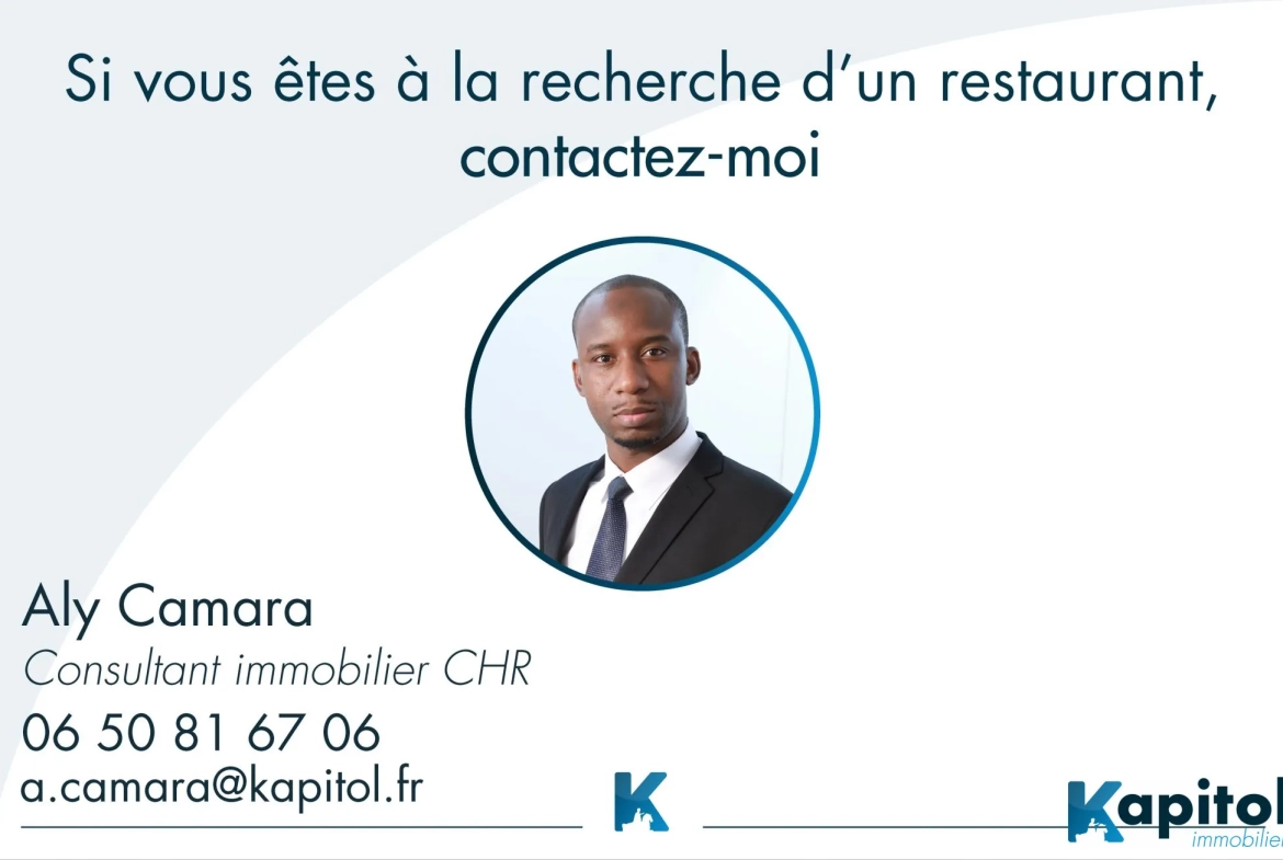 Fonds de commerce restaurant à vendre Paris 20 - Quartier Alexandre Dumas 