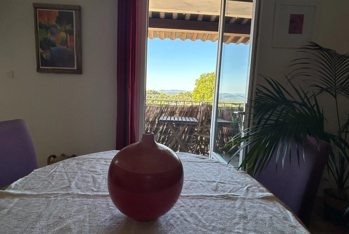 Spacieux Appartement T3 avec Vue à Vaugines, Luberon 