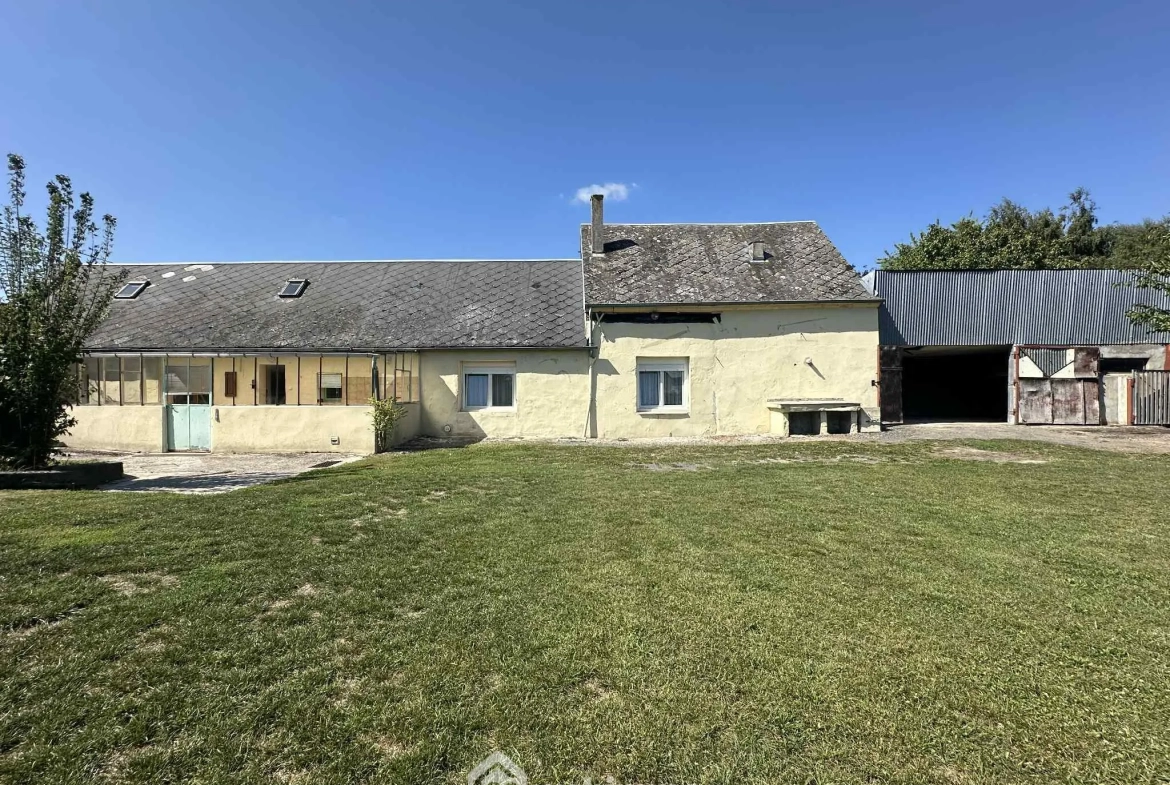 Maison de plain-pied à Athies-sous-Laon avec grand terrain et garage 