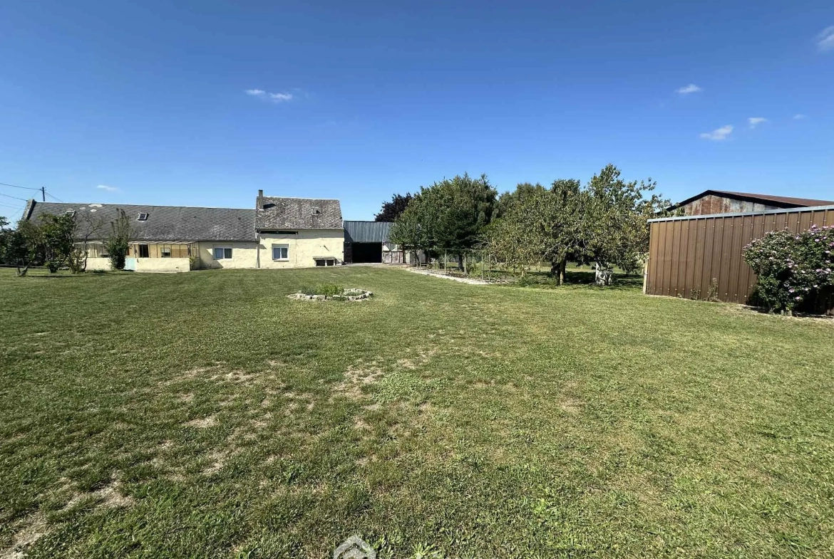 Maison de plain-pied à Athies-sous-Laon avec grand terrain et garage 