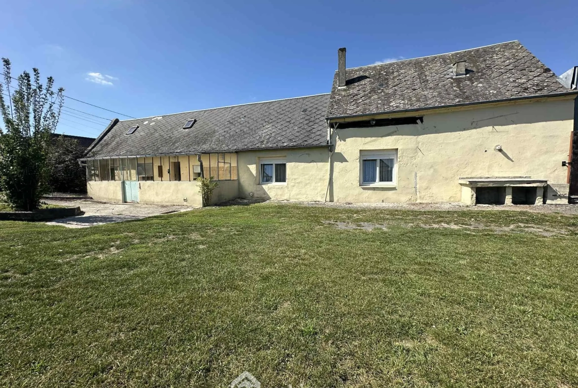 Maison de plain-pied à Athies-sous-Laon avec grand terrain et garage 