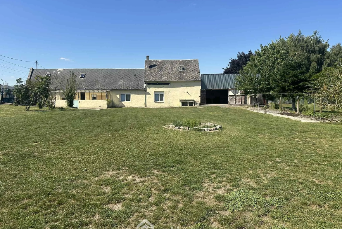 Maison de plain-pied à Athies-sous-Laon avec grand terrain et garage 
