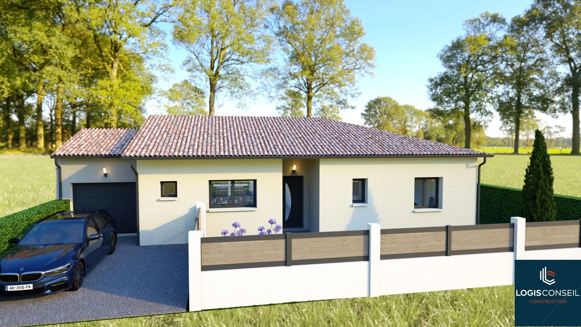 Maison neuve RE2020 de 93 m² à Bonrepos-sur-Aussonne proche Toulouse 