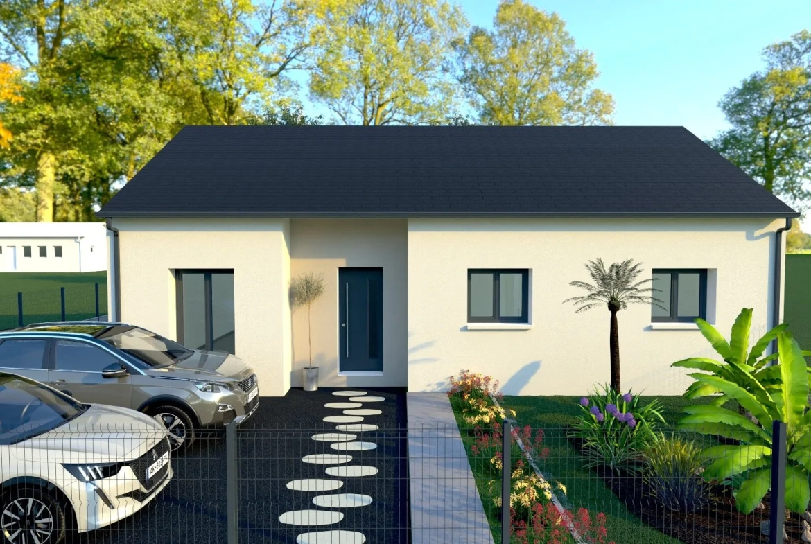 Maison neuve de plain-pied avec 3 chambres à Saint-Lyé-la-Forêt 