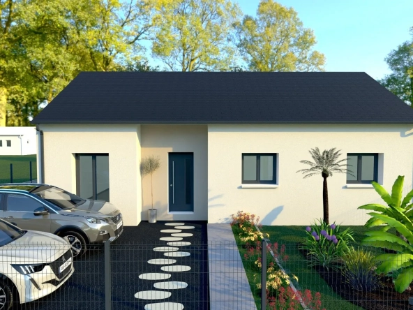 Maison neuve de plain-pied avec 3 chambres à Saint-Lyé-la-Forêt