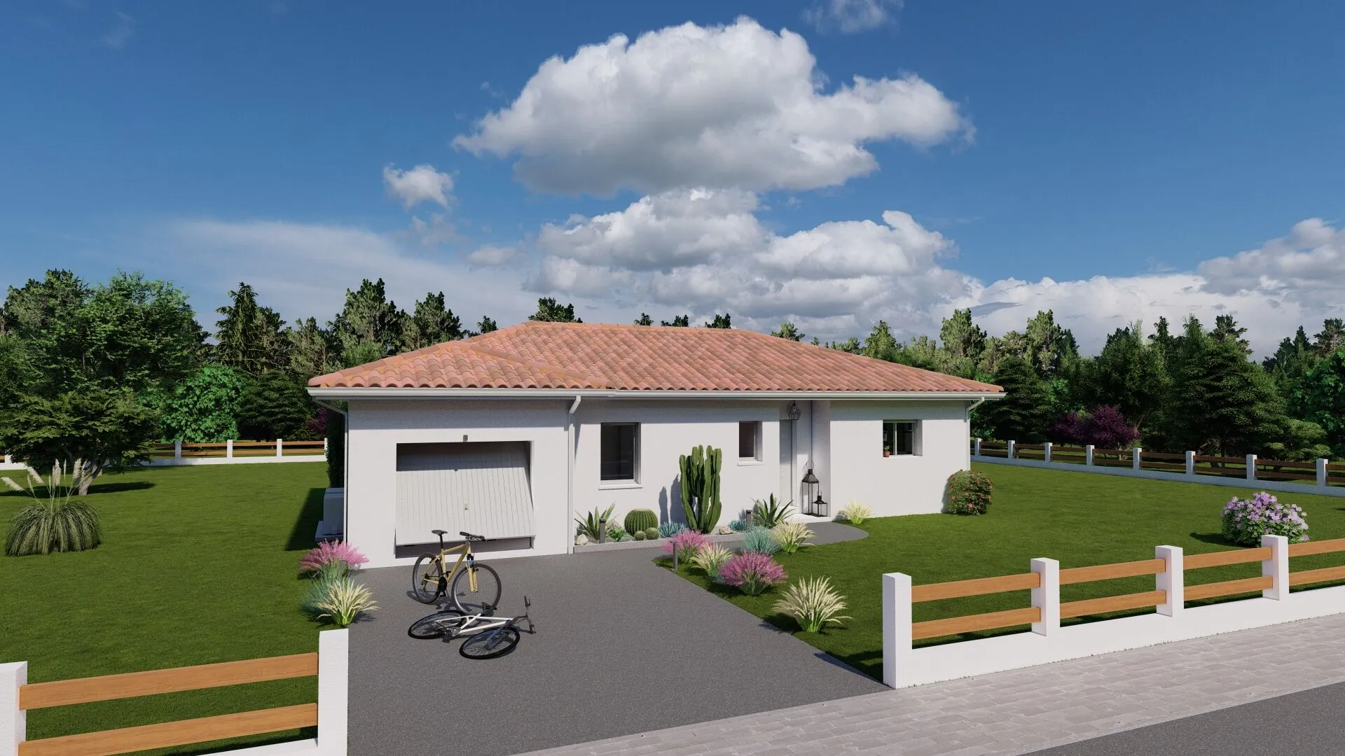 Maison neuve 3 chambres avec garage à Parentis-en-Born - Projet sur mesure 