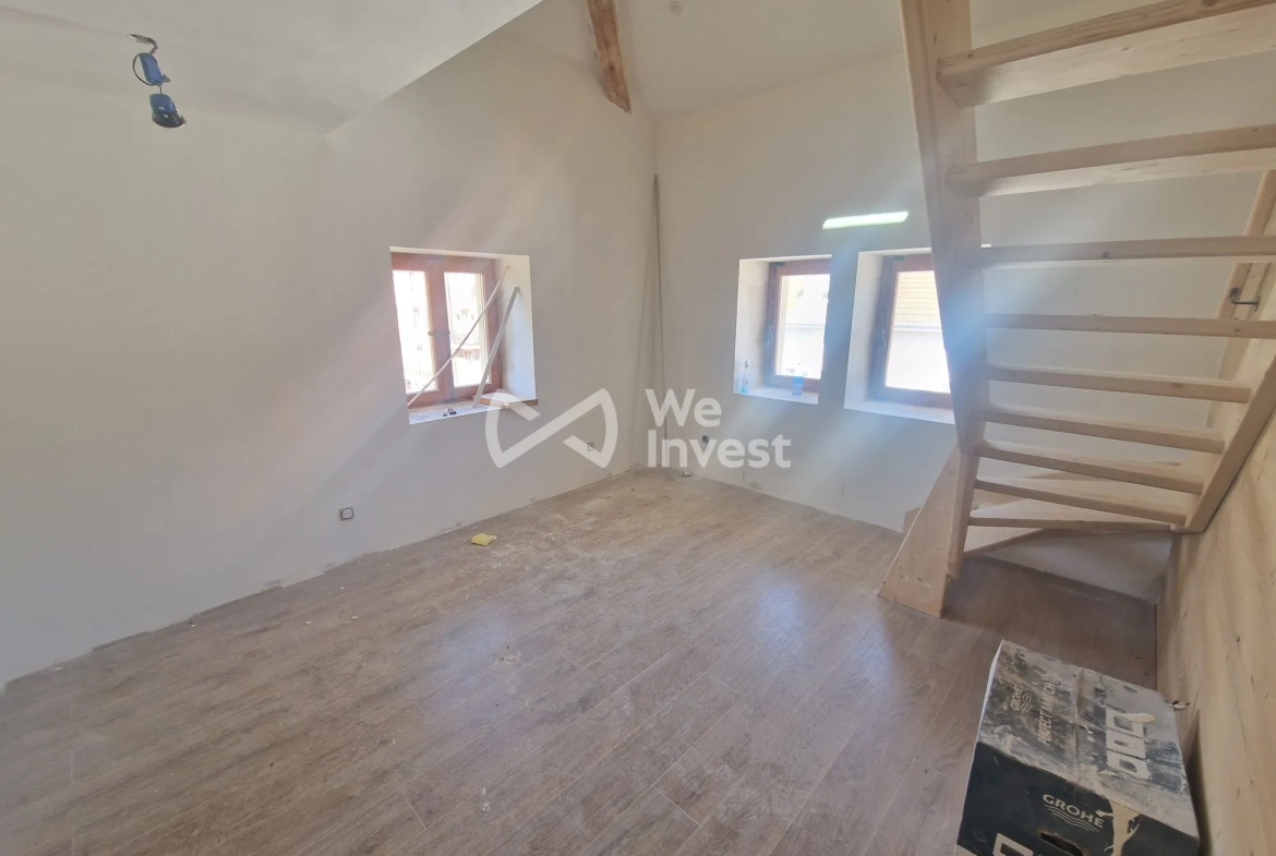 Appartement duplex à Gérardmer de 55m² à rénover en dernier étage 