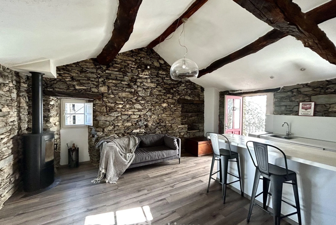 Maison en pierre de 53 m² avec terrasse à San-Martino-di-Lota 