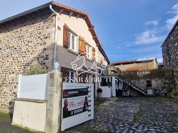 Charmante maison en pierre de 115 m² à Beaulieu avec jardin et atelier