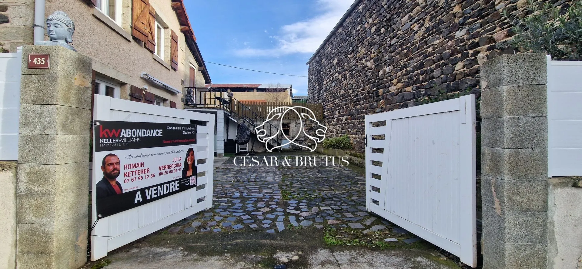 Charmante maison en pierre de 115 m² à Beaulieu avec jardin et atelier 