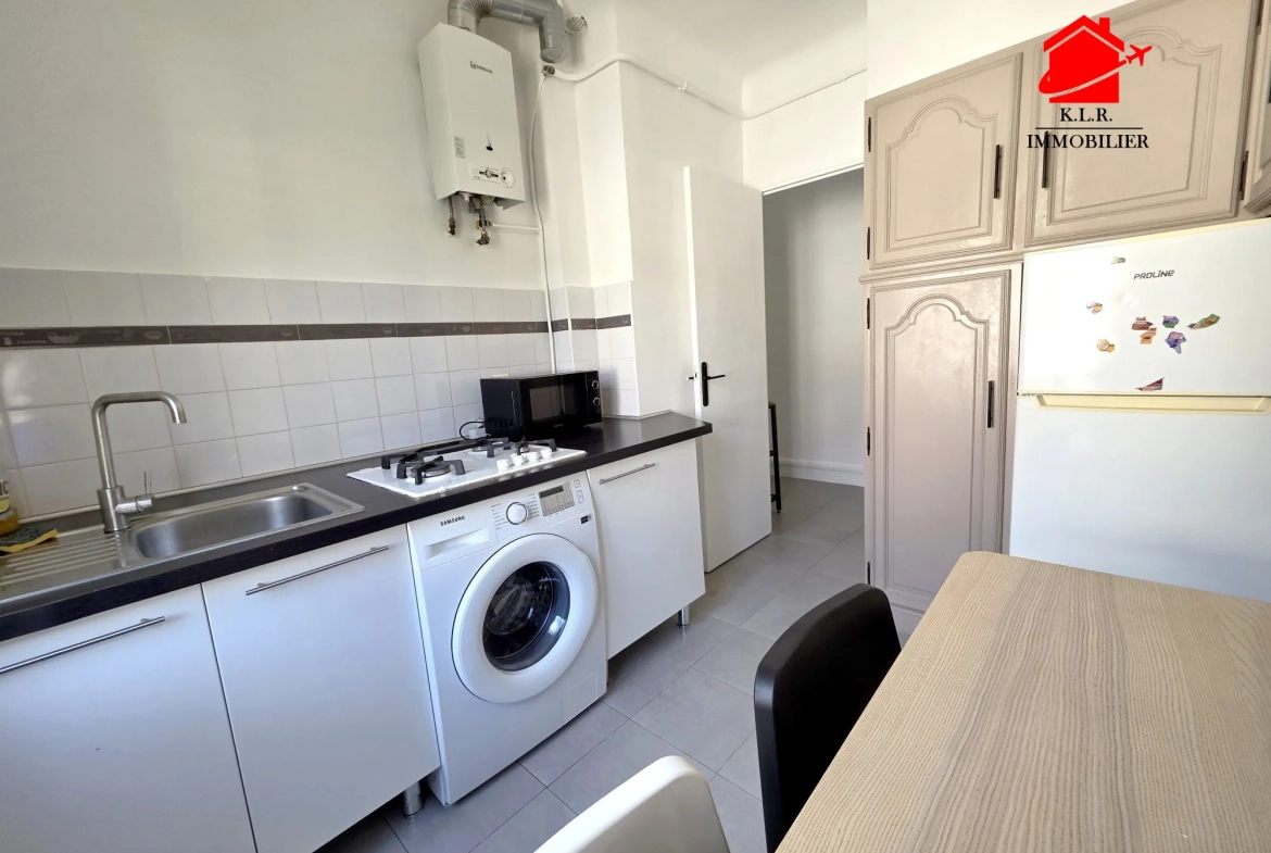 Appartement 2 pièces avec terrasse en vente à Nice, calme et lumineux 