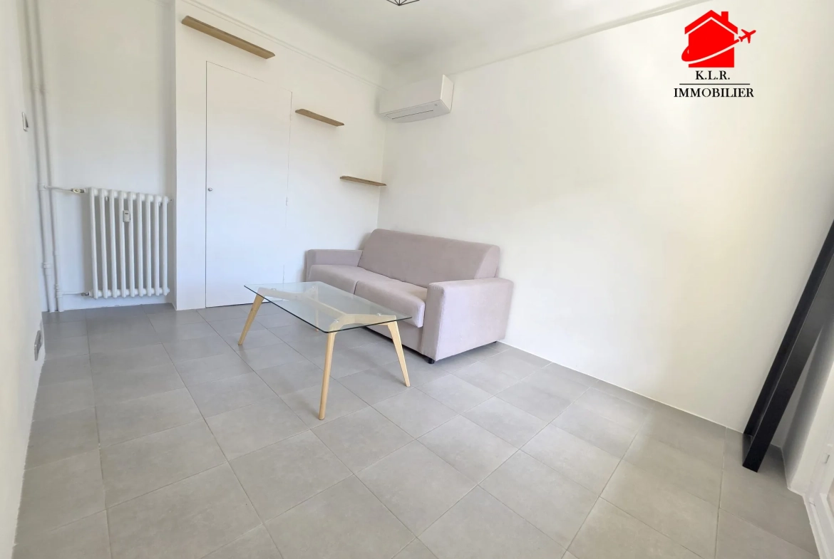 Appartement 2 pièces avec terrasse en vente à Nice, calme et lumineux 