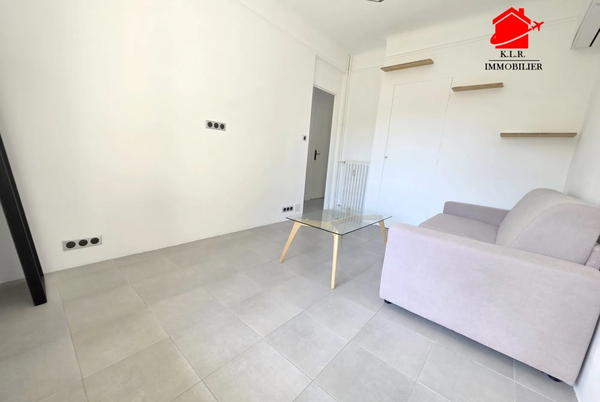 Appartement 2 pièces avec terrasse en vente à Nice, calme et lumineux 
