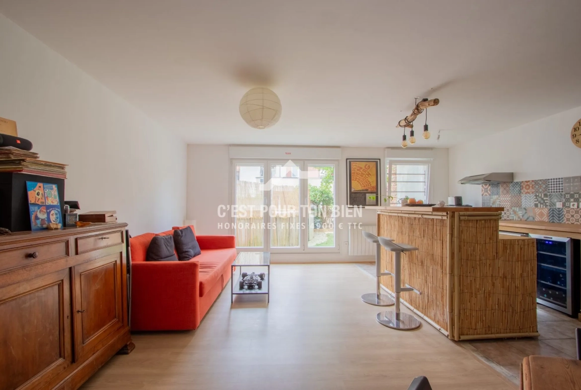 Appartement T2bis avec jardin à Lille Fives - Idéal pour profession libérale 