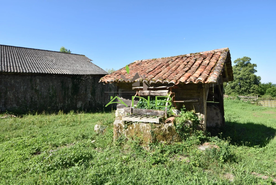 Grande propriété à rénover avec terrain dans le Périgord Vert - Potentiel résidentiel ou équestre 