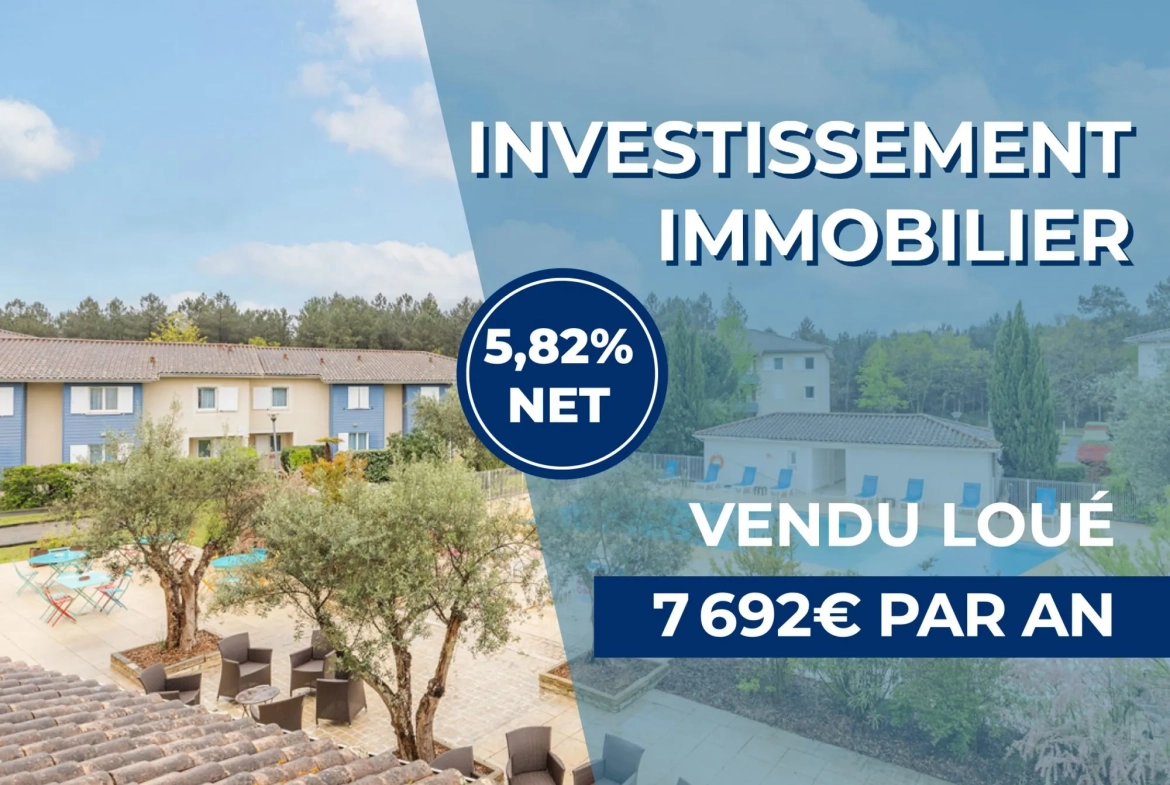 Appartement triplex loué à vendre à Saint-Jean-d'Illac avec rendement attractif 