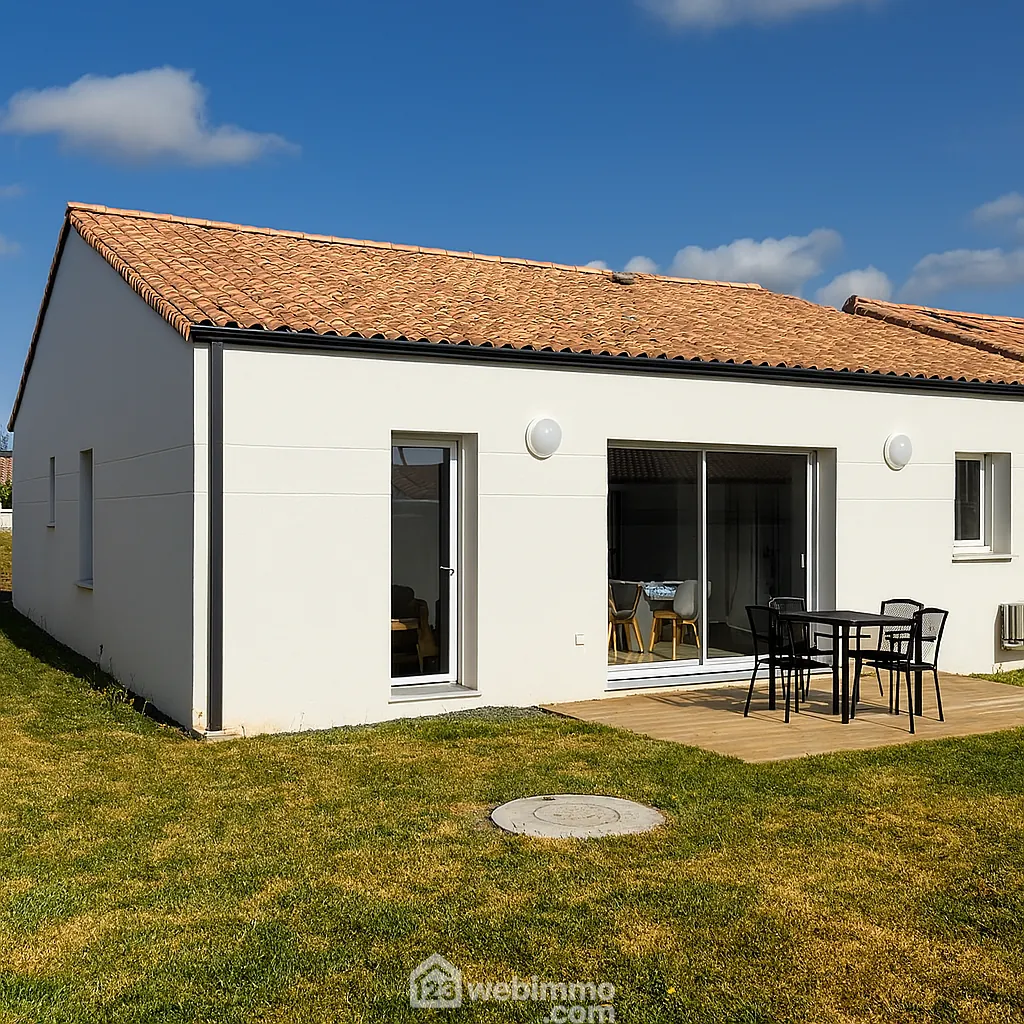Maison de plain-pied récente à Longeville-sur-Mer près de la plage 