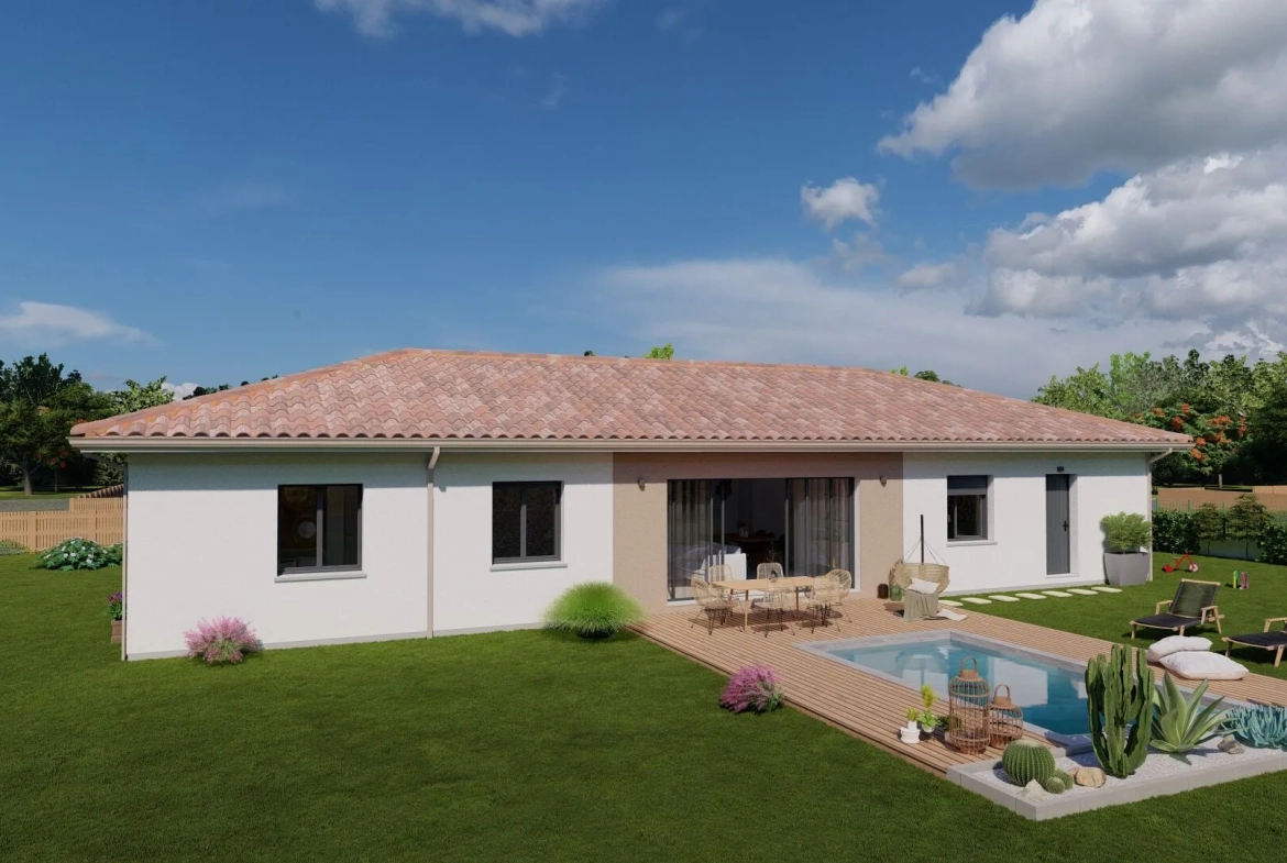 Maison neuve 3 chambres avec suite et bureau à Saint Martin d’Oney 