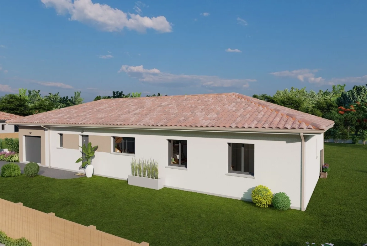 Maison neuve 3 chambres avec suite et bureau à Saint Martin d’Oney 