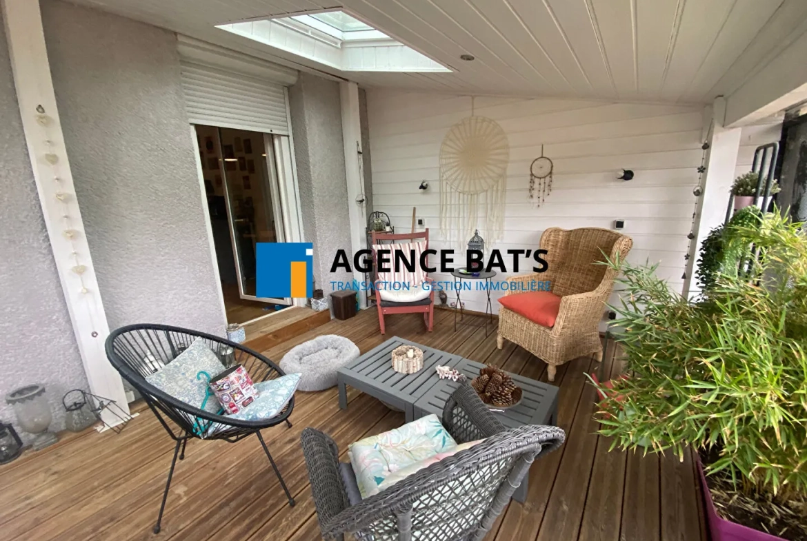 Bel appartement F5 avec terrasse et garage à La Fouillouse 