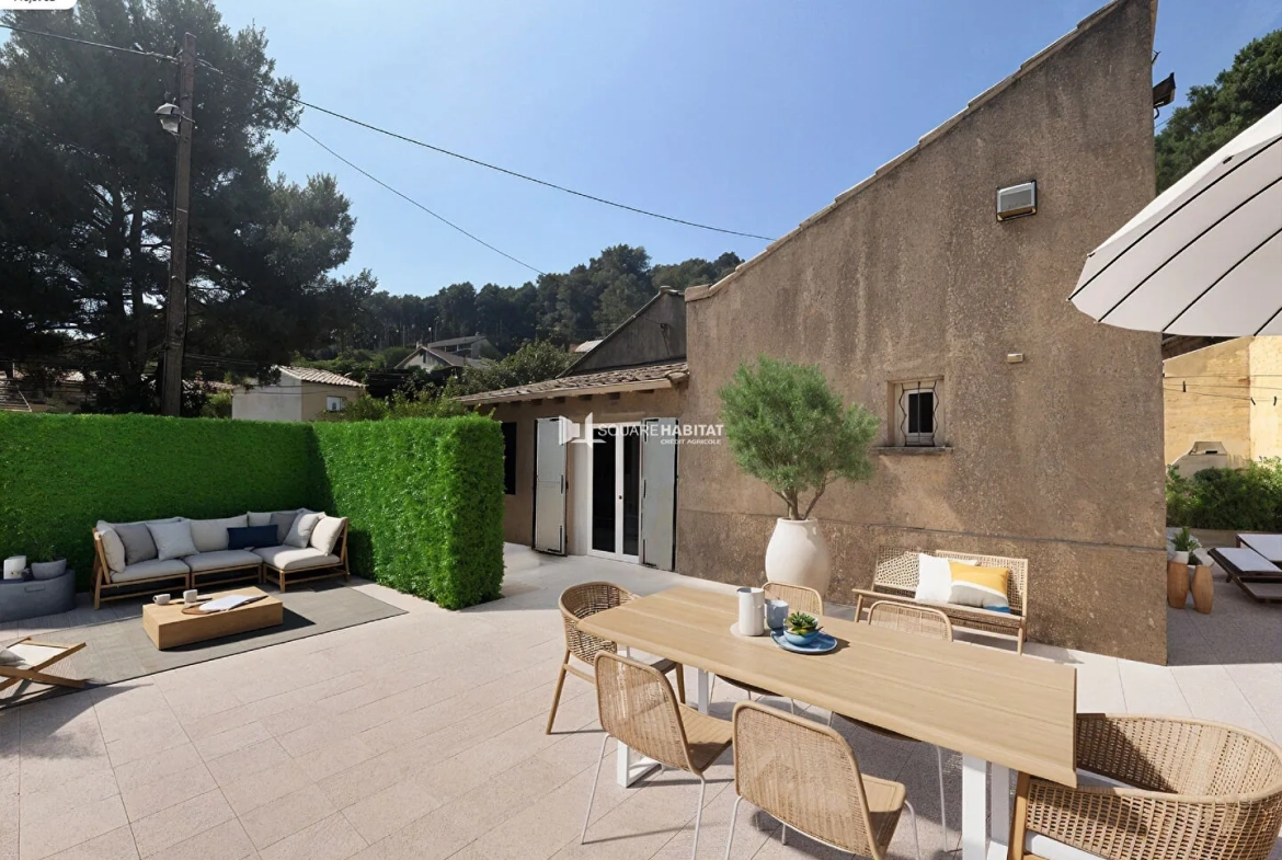 Maison à rénover de 72 m² avec dépendance et jardin à Septèmes-les-Vallons 