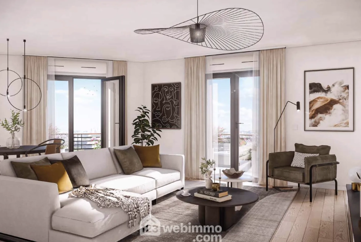 Appartement 2 pièces à Champigny-sur-Marne avec balcon et parking privé 