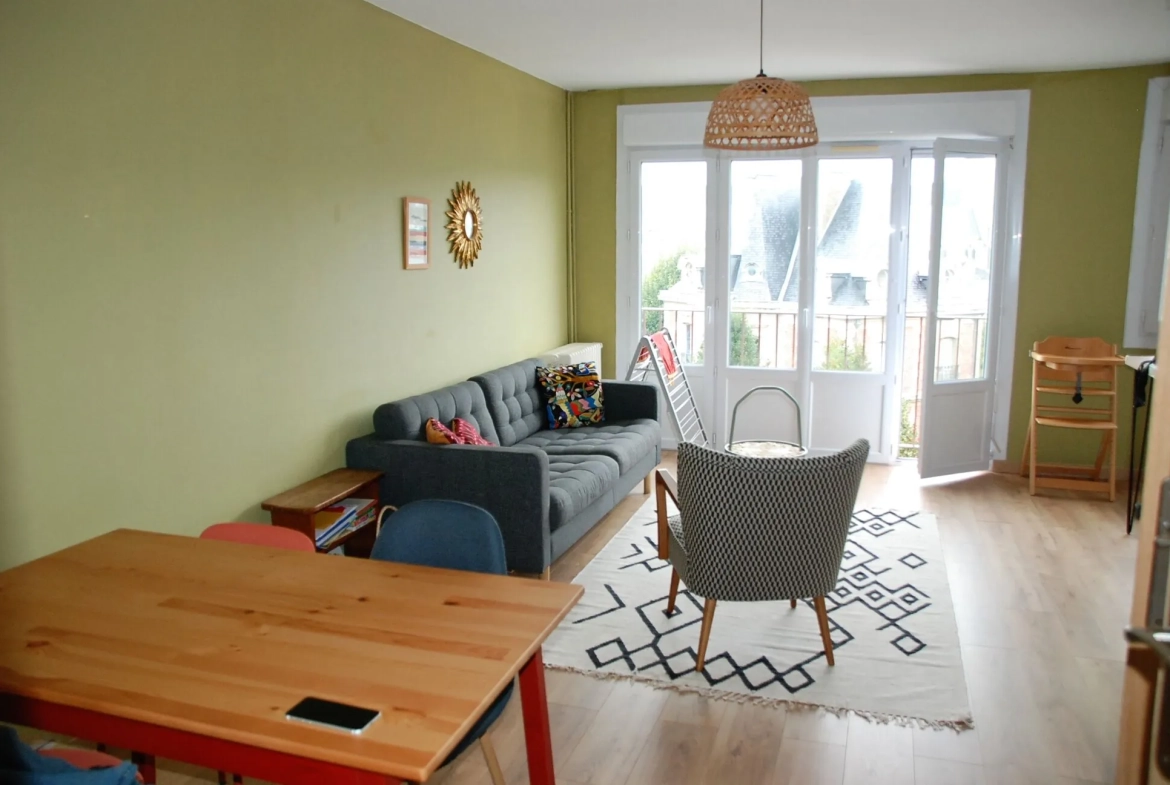 Appartement lumineux de 2 chambres à Fécamp, proche commerces 
