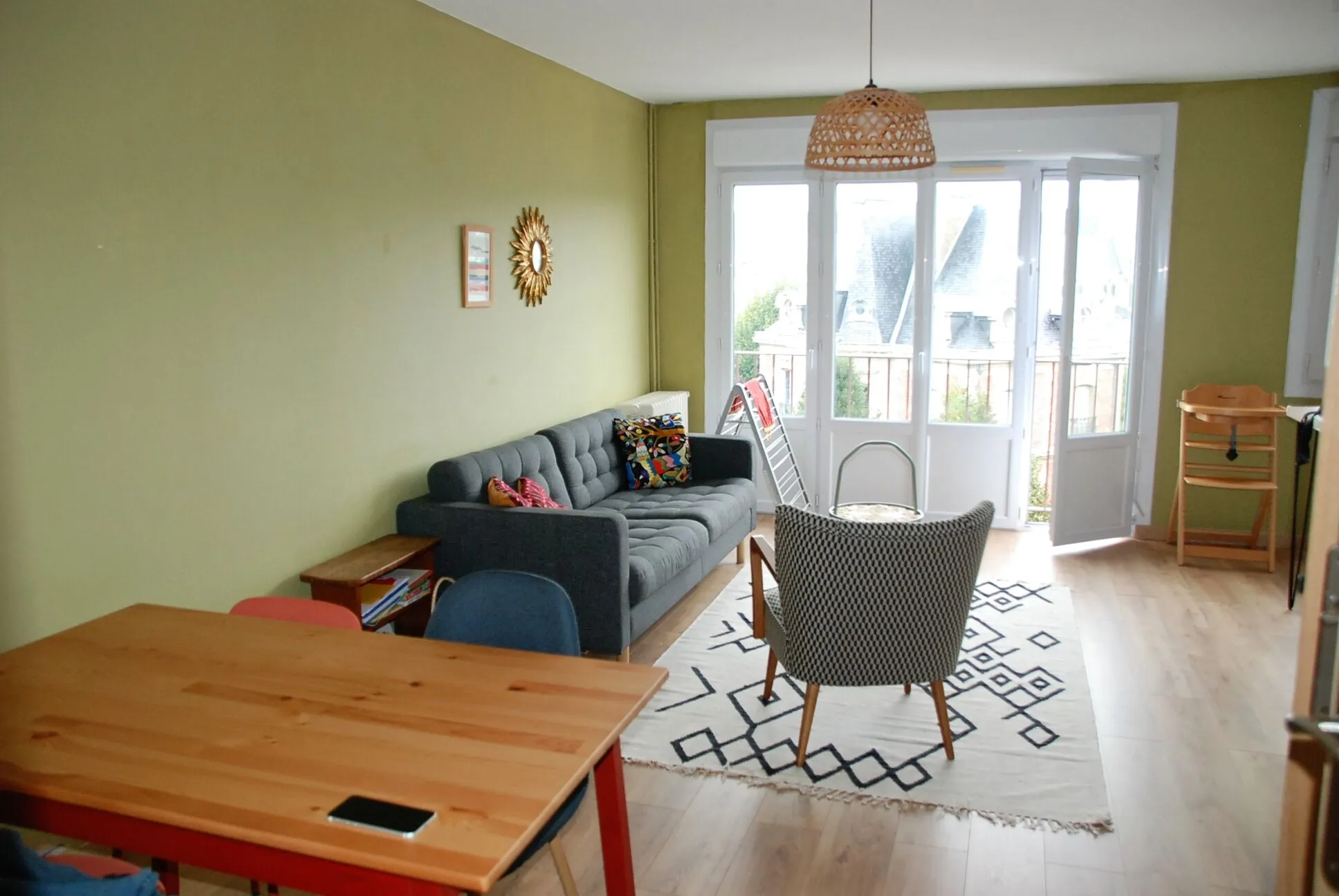 Appartement lumineux de 2 chambres à Fécamp, proche commerces 
