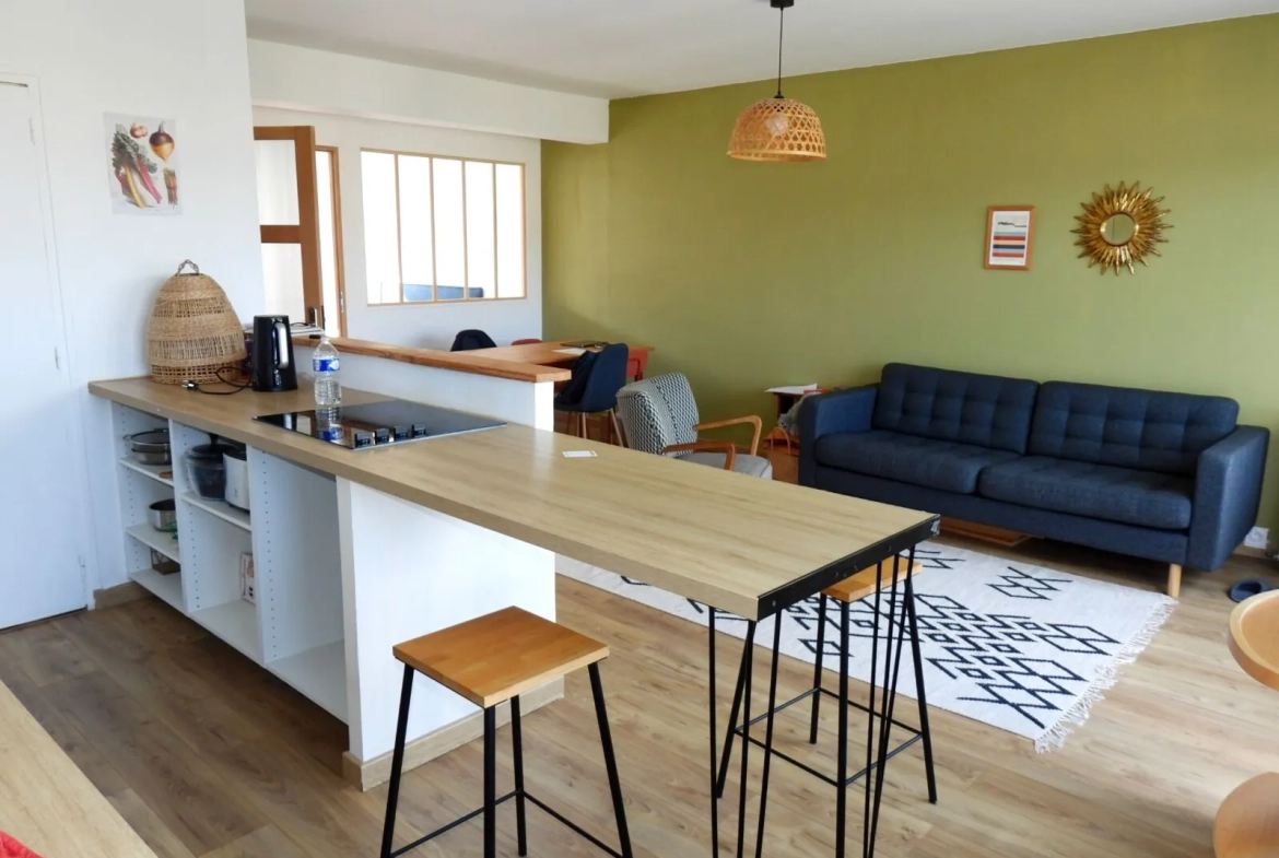 Appartement lumineux de 2 chambres à Fécamp, proche commerces 