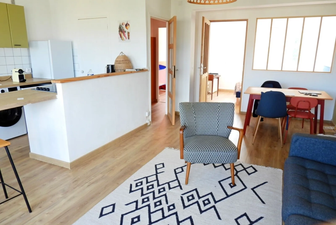 Appartement lumineux de 2 chambres à Fécamp, proche commerces 