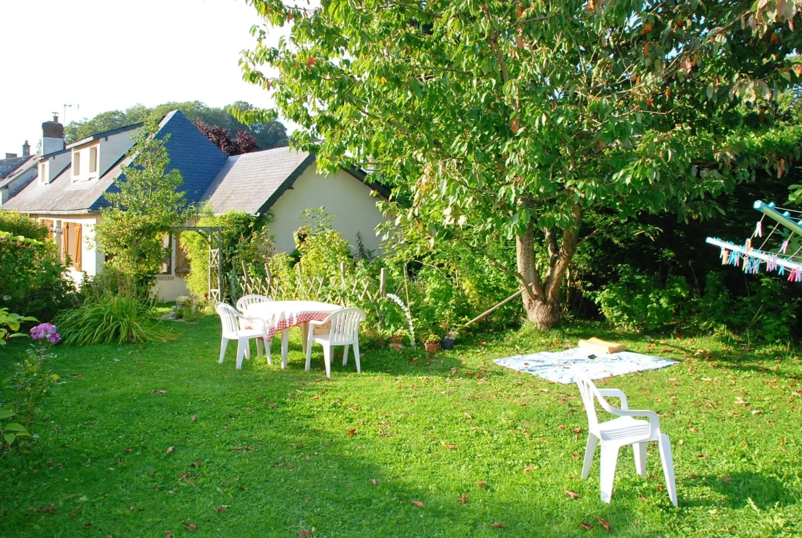Charmante maison en colombages avec jardin à Valmont entre Fécamp et Cany-Barville 