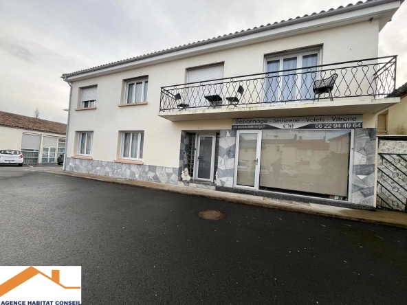 Maison à vendre de 200 m² à Saint Denis La Chevasse avec 6 chambres, garage et local commercial