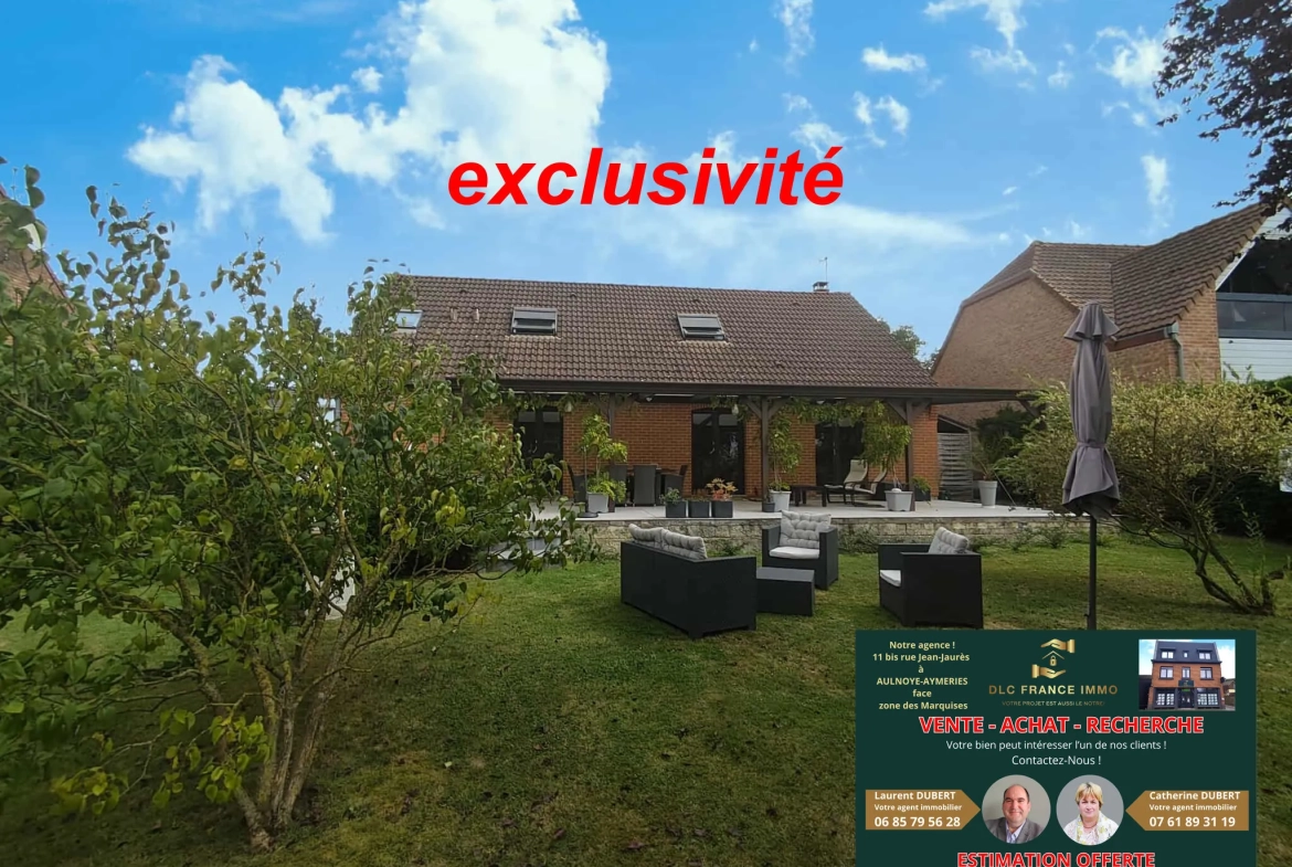 Vente d'un pavillon moderne avec jardin à Bachant - Belle opportunité 