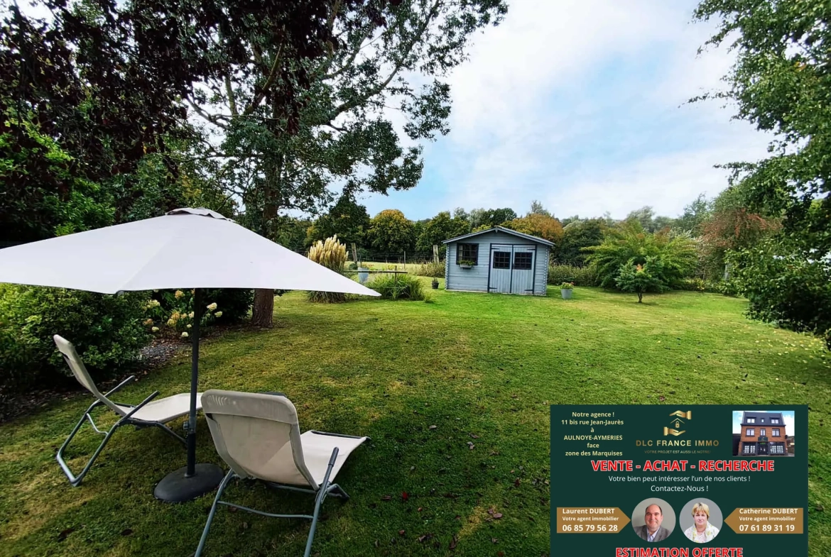 Vente d'un pavillon moderne avec jardin à Bachant - Belle opportunité 